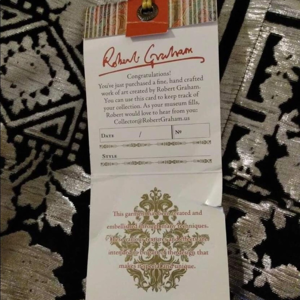 Robert graham sample metallic silver & black jacke - Picture 3 of 3